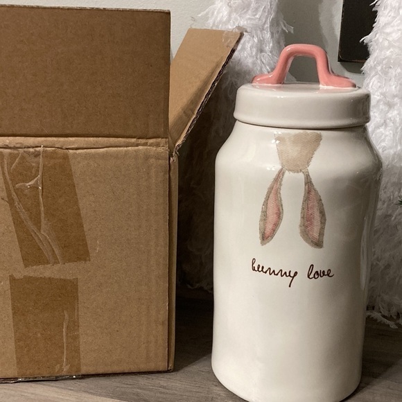 Rae Dunn TALL bunny love CANISTER - Picture 11 of 11
